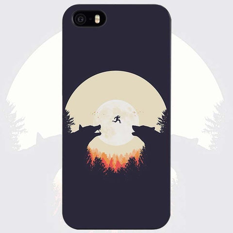 The Wolf Black Plastic Case Cover Shell for iPhone Apple 4 4s 5 5s SE 5c 6 6s 7 Plus - Wolfmall