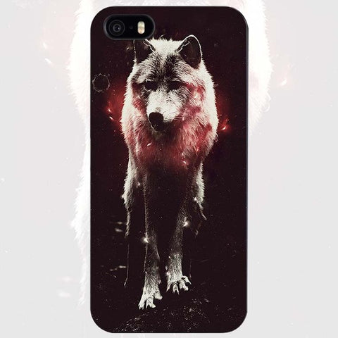The Wolf Black Plastic Case Cover Shell for iPhone Apple 4 4s 5 5s SE 5c 6 6s 7 Plus - Wolfmall