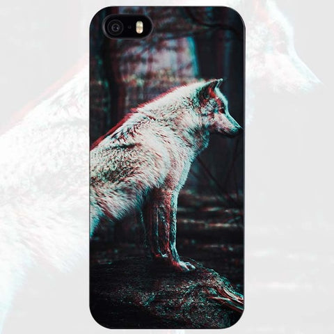 The Wolf Black Plastic Case Cover Shell for iPhone Apple 4 4s 5 5s SE 5c 6 6s 7 Plus - Wolfmall