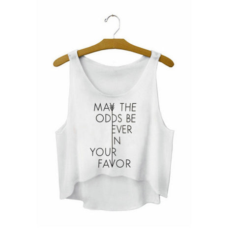 SexeMara 2018 "Teen Wolf" Letters Print White Crop Tops Summer Sexy Short Tank Tops Women Cropped Cute Fashion Loose Vest F722 - Wolfmall