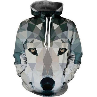 ONSEME Unisex-Adult Long Sleeve Hooded Sweatshirts Cool Wolf 3D Hoodie Pullovers Sweatshirt Outwear Drop Ship - Wolfmall