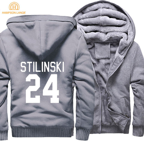 TV Show Teen Wolf Stilinski 24 thicken men sweatshirt 2018 spring winter warm fleece hoodies men brand-clothing men hoody jacket - Wolfmall