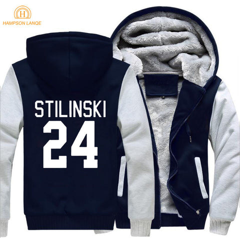 TV Show Teen Wolf Stilinski 24 thicken men sweatshirt 2018 spring winter warm fleece hoodies men brand-clothing men hoody jacket - Wolfmall