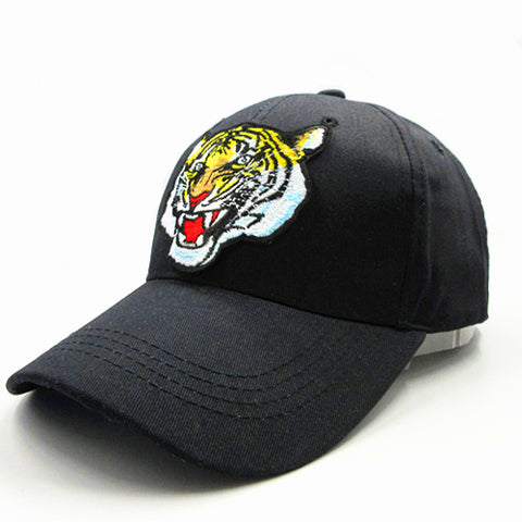 LDSLYJR 23 style Wolf  leopard  tiger bear embroidery cotton black Baseball Cap Adjustable Snapback Hats for kids and adult size - Wolfmall