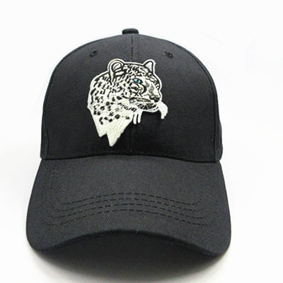 LDSLYJR 23 style Wolf  leopard  tiger bear embroidery cotton black Baseball Cap Adjustable Snapback Hats for kids and adult size - Wolfmall