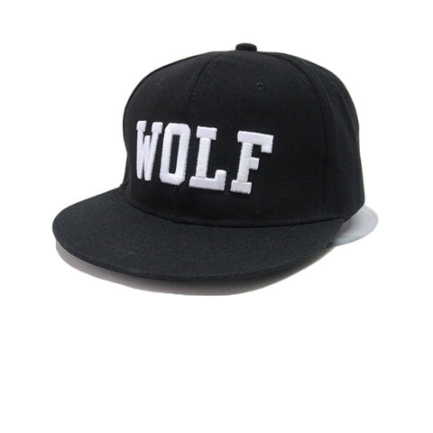 Embroidery Unisex Baseball Cap Hip Hop wolf words Adjustable Hat Sunhat 3 Colors - Wolfmall