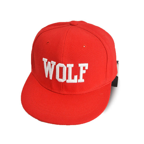 Embroidery Unisex Baseball Cap Hip Hop wolf words Adjustable Hat Sunhat 3 Colors - Wolfmall
