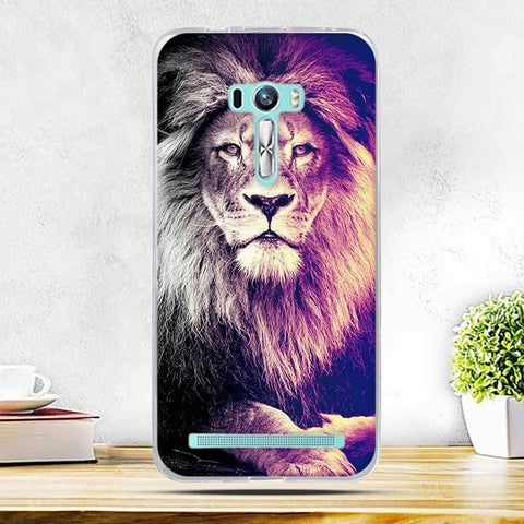 Case for Asus Zenfone Selfie ZD551KL Cover Thin Soft Silicone TPU Cart WOLF Phone Case for Asus ZenFone Selfie ZD551KL 5.5" Bags - Wolfmall