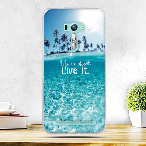 Case for Asus Zenfone Selfie ZD551KL Cover Thin Soft Silicone TPU Cart WOLF Phone Case for Asus ZenFone Selfie ZD551KL 5.5" Bags - Wolfmall