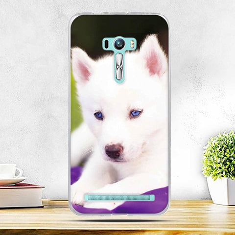 Case for Asus Zenfone Selfie ZD551KL Cover Thin Soft Silicone TPU Cart WOLF Phone Case for Asus ZenFone Selfie ZD551KL 5.5" Bags - Wolfmall