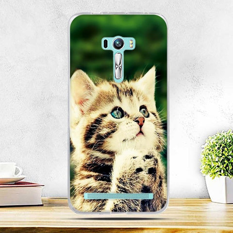 Case for Asus Zenfone Selfie ZD551KL Cover Thin Soft Silicone TPU Cart WOLF Phone Case for Asus ZenFone Selfie ZD551KL 5.5" Bags - Wolfmall