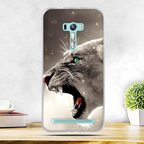 Case for Asus Zenfone Selfie ZD551KL Cover Thin Soft Silicone TPU Cart WOLF Phone Case for Asus ZenFone Selfie ZD551KL 5.5" Bags - Wolfmall