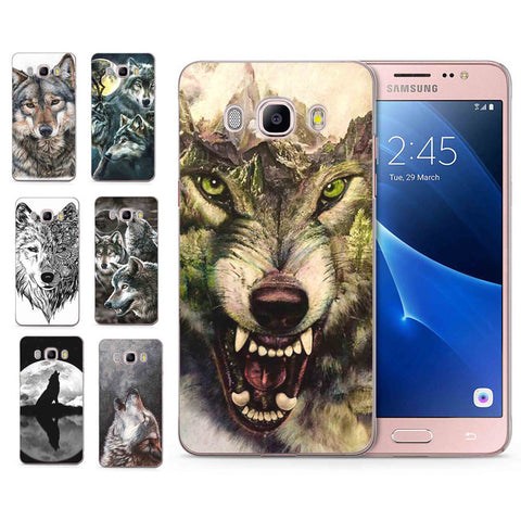 For Samsung Galaxy A3 A5 2016 2015 2017 prime J1 J2 J3 J5 J7 G530H S8/plus Note 8 TPU Silicon Colorful Wolf Cool Cover Case C104 - Wolfmall