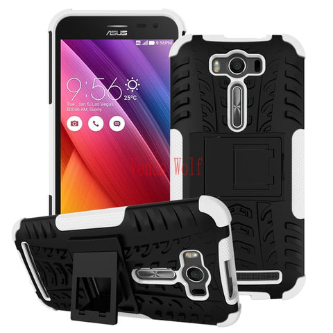 for ASUS Zenfon 2 Laser Z00ED ZE500KL ZE 500KL 500 ZE500 KL Z00E  Case Hard PC+Silicone Phone Bag Case for ASUS_Z00ED Cover - Wolfmall