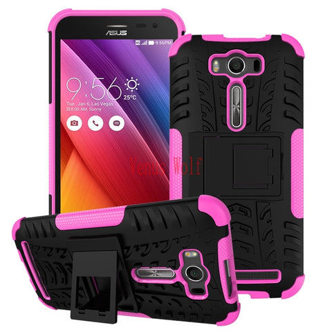 for ASUS Zenfon 2 Laser Z00ED ZE500KL ZE 500KL 500 ZE500 KL Z00E  Case Hard PC+Silicone Phone Bag Case for ASUS_Z00ED Cover - Wolfmall